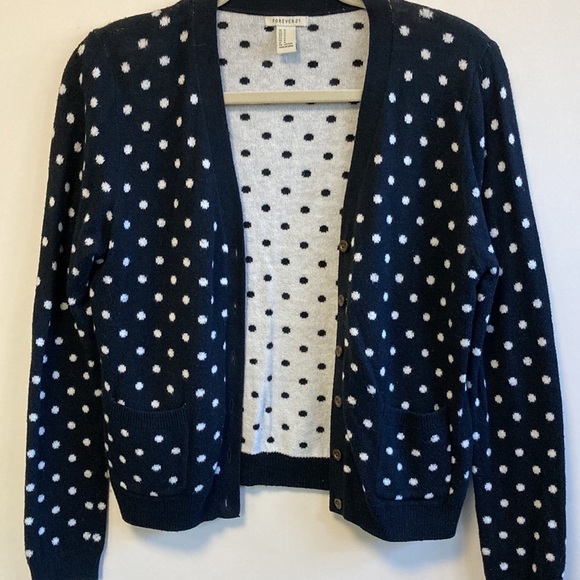 Forever 21 polka dot cardigan - Picture 6 of 8